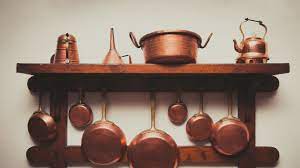 Matching copper pots copper and brass pots hangable copper kitchen art decor pan set with brass handles two sizes copper pot set with lids. A Guide To Copper Cookware The History How To Shop For It How To Clean It And More Epicurious