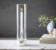 Metal stand 3 piece hurricane candle holder set for home decor table top hurricane candle holder stand new metal candlesticks wedding centerpieces reception tables holder hurricane candle holder. Anna Taper Candle Hurricane Candle Holder Pottery Barn