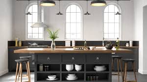 Industrial meets deco in this kitchen design | decoholic. 31 Black Kitchen Ideas For The Bold Modern Home