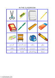 Level starter • lesson 8. Classroom Objects Exercise