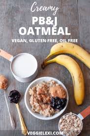 The Ultimate Creamy Oatmeal Made With Soy Milk Old Fashioned Oats And Bananas Topped With Peanut Bu Vegan Recipes Easy Recipes Christmas Recipes Appetizers