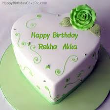 Download birthday cake stock photos. Green Heart Birthday Cake For Rekha Akka