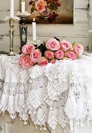 Vintage Romance 33 Lace Home Decor Ideas White Shabby Chic Shabby Chic Cottage Shabby Chic Decor