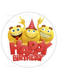 Cuando te sientes triste en ocasiones solo tu puedes cambiarlo por felicidad. Birthday Cake Emoticon Emoji Edible Image Icing Sheet Emoji Birthday Cake Topper Etsy Happy Birthday Emoji Emoji Birthday Funny Happy Birthday Song