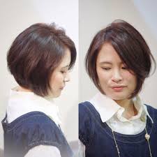 40代に似合うボブはこれを見て 丸顔さん 面長さんまで似合う大人女性のヘアスタイル集 folk 髪型 ショート ヘアアレンジ ヘアースタイル