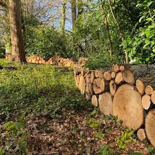 Sandy Burton On Instagram Our Recently Completed Log Wall Creates A Good Habitat For Insects And Hibernating Small Mamma Wildlife Gardening Log Wall Habitats