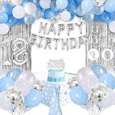 We included easy to make frozen decorations, a fun snowman lunch, gift ideas, and of course lots of frozen party games. Amazon Com 18th Frozen Happy Birthday Party Decorations Set Snowflake Silver Happy Birthday Banner Blue White Confetti Foil Balloons Tablecloth Rain Curtain Party Supplies For Girls Health Personal Care