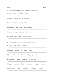 Baru kasut ini ________________________________________________________________ 3. Susun Perkataan Menjadi Ayat