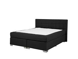 Das bequeme bett mit den maßen ca. Boxspringbett Polsterbezug Schwarz 140 X 200 Cm Admiral Beliani De