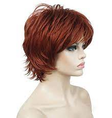 Lydell Short Layered Shaggy Full Synthetic Wig Wigs 130 Https Www Amazon Com Dp B074n4z6 Short Hair With Layers Short Straight Hair Natural Looking Wigs