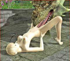 3D elf babe getting her pussy licked by dragons gigantic tongue | Porncraft  3d