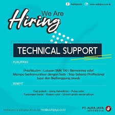 Bidang kerjanya adalah membuat visual yang menarik dari sebuah konten. Lowongan Kerja Technical Support Atmago