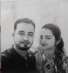 Graphite pencil drawing of a pet