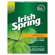 Shop irish spring 5 in 1 mens body wash and shampoo. Amazon Com Irish Spring Original Deodrant Soap Unisex Soap 3 75 Oz Bars 8 Count Bath Soaps Beauty Personal Care