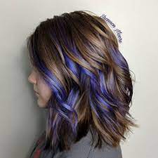 33 Peekaboo Highlights For Fun Edgy Women Photo Ideas Peekaboo Hair Peekaboo Hair Colors Hair Color Purple