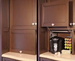 Built In Coffee Maker Area By Mullet Cabinet In Millersburg Ohio Appliance Garage Kitchen Appliance Storage Kitchen Aid Appliances