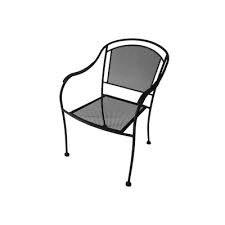 Redefine outdoor space at west elm®. Garden Treasures Davenport Stackable Black Metal Frame Stationary Dining Chair S With Mesh Seat Seat In The Patio Chairs Department At Lowes Com