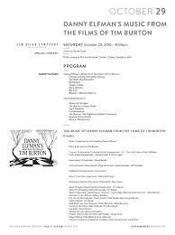 8,682 миб 320 кбит/c 3:42. Program Notes Danny Elfman S Music From The Films Of Tim Burton By San Diego Symphony Issuu