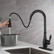 This list is made based on customer ratings and reviews and the highest quality faucets. Hotis Lead Free Commercial Stainless Steel High Arc 360 Swivel Pull Out Side Sprayer Modern Matte Black Two Handle Kitchen Faucet Kitchen Sink Faucets With Sprayer Kitchen Faucets Kitchen Sink Faucets Biquinismaranata Com Br