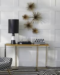 Black And White Striped Console Table Boring Decor Let Us Console You Decor Black Console Table Jonathan Adler