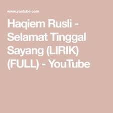 Chord lagu selamat tinggal sayang haqiem rusli. 17 Melayan Lagu Skek Ideas Youtube Videos Music Youtube Music Videos