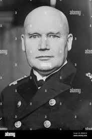 Germany ' s new naval chief . Rear Admiral Heusinger von Waldegg Stock  Photo