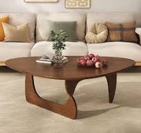 Table Basse Triangulaire en Bois d'hévéa, Table Basse ...