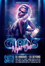 Girls Night Out Flyer Template Download Electro And Dj Party Flyer Templates By Graphicrivers Top Authors Best Free And Pr Club Poster Party Flyer Dj Party