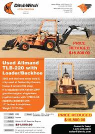 Allmand TLB 220 Backhoe Loader
