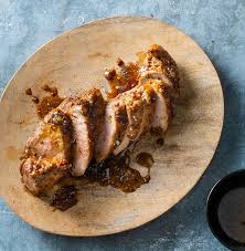 Roasted Pork With Beer Mustard Glaze Savory Recipe Pork Roast Pork Beer Mustard