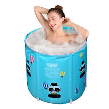 Faltbare aufblasbare badewanne mit nackenkissen fußluftpumpe für erwachsene kind. Color Blue Gyf Faltbare Badewanne Fuer Erwachsene Klappbadewanne Nach Hause Erwachsenenbadewanne Badewanne Kinderbadewanne Verdickung Grossraumbadewanne 117x52x53cm Badinstallation Badewannen
