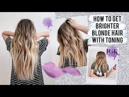 How To Get Brighter Blonde Hair With Toning From Igk Youtube