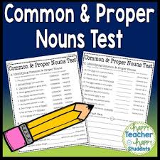 5) mimi is a great cat. Common And Proper Noun Quiz Worksheets Teaching Resources Tpt