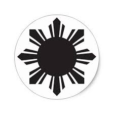 Black And White Filipino Flag Tattoo Filipino Sun Black Classic Round Sticker Zazzle Com Filipino Tattoos Filipino Tribal Tribal Face Tattoo