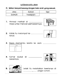 Kata kerja tahun 2 kata kerja. Latihan Kata Arah Tahun 2