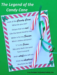 Even if it's just a candy, it can remind you of some pretty important stuff. Legend Of The Candy Cane Printable