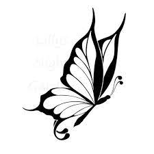 Butterfly Stamp Digistamp Digital Stamp By Lillysnightgarden 2 00 Butterfly Drawing Butterfly Stencil Butterfly Tattoo Designs