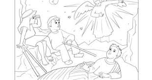 Nativity Colouring Good News For The Shepherds Nativity Coloring Nativity Coloring Pages Nativity