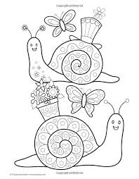 Cute Snails Colouring Page Spring Coloring Pages Coloring Pages Coloring For Kids