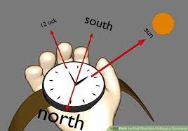 Point the hour hand at the sun when you are north of the equator. 5 Ways To Find Direction Without A Compass Survival Tips Find Direction Survival Skills