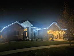 Pure white color led christmas lights will probably always be seen decorating christmas trees, town squares, wreaths, homes, lighting displays, porches, garages, walkways, and town light poles during the holiday months. Warm Week In Chicago Meant An Early Start To Decorating C9 Cool White Bulbs From Christmas Designers Christmaslights