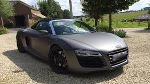 Dark Matte Grey Audi R8 V10 Spyder Pur Wheels