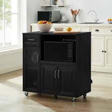 A kitchen microwave cart is perfect if you have a smaller meal prep or. Bar Carts Carts Utility Tables The Home Depot