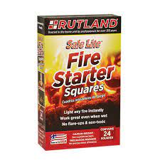 Simply break off one or two squares and set them on wood or pellets. Rutland Safe Lite Non Toxic Fire Starter Squares 24 Squares 50c At Tractor Supply Co