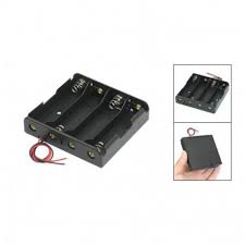 4pcs 18650 Case Holder 18650 Battery Holder Case with 6" leads for soldering