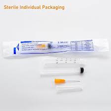 2.5ml Syringe with Needle 25G 1 Inch Luer Lock, Individual ...
