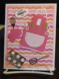 Handmade Birthday Cards For Mom From Daughter Easy Apron Of Love Card Stampinup Card Mother S Day Card In 2020 Cards Handmade Handmade Birthday Cards Birthday Cards For Mom
