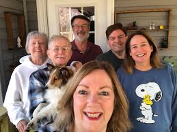 Couple's happy home life together