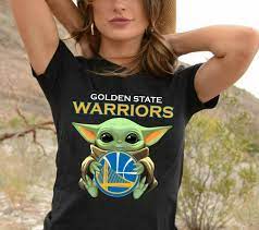 Golden State Warriors Baby Yoda Star Wars The Mandalorian The Child First Memories Floating Nba Basketball Dad Mon Kid Fan Gift T Shirt Long Sleeve Sweatshirt Hoodie Jolly Family Gifts