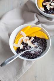 Combine rice, ¼ teaspoon of the salt and water in a medium saucepan; Black Rice Pudding With Coconut And Mango Bourbon And Honey